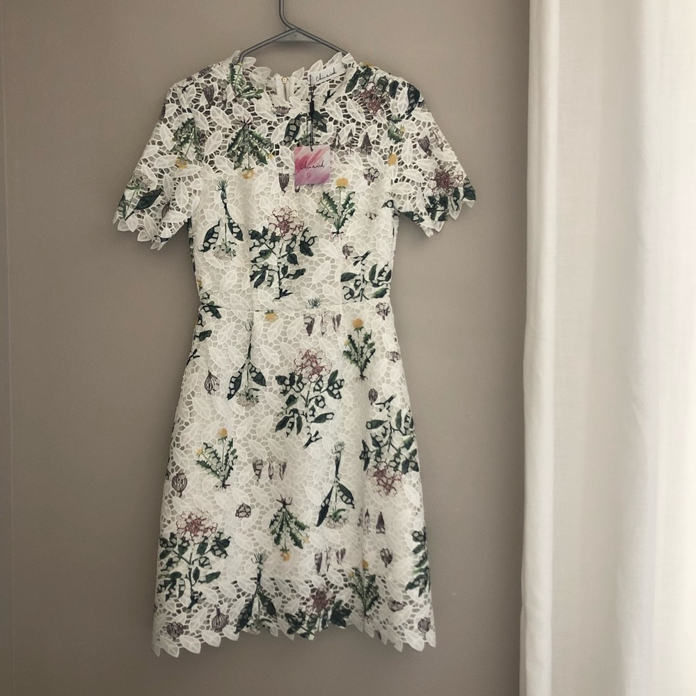 Floral Lace Knit Dress by ChicWish